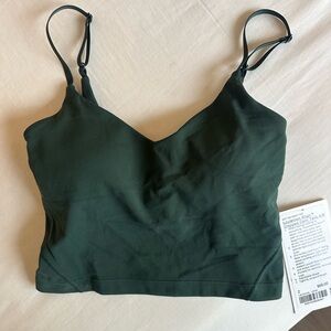 Lululemon Align Cropped Cami Tank in Dark Green